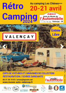 Plongez dans l’ambiance rétro au Camping Les Chênes à Valençay ! le 20-21 Avril !