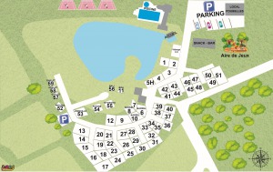 Plan - 12 emplacements locatifs et 47 emplacements nues